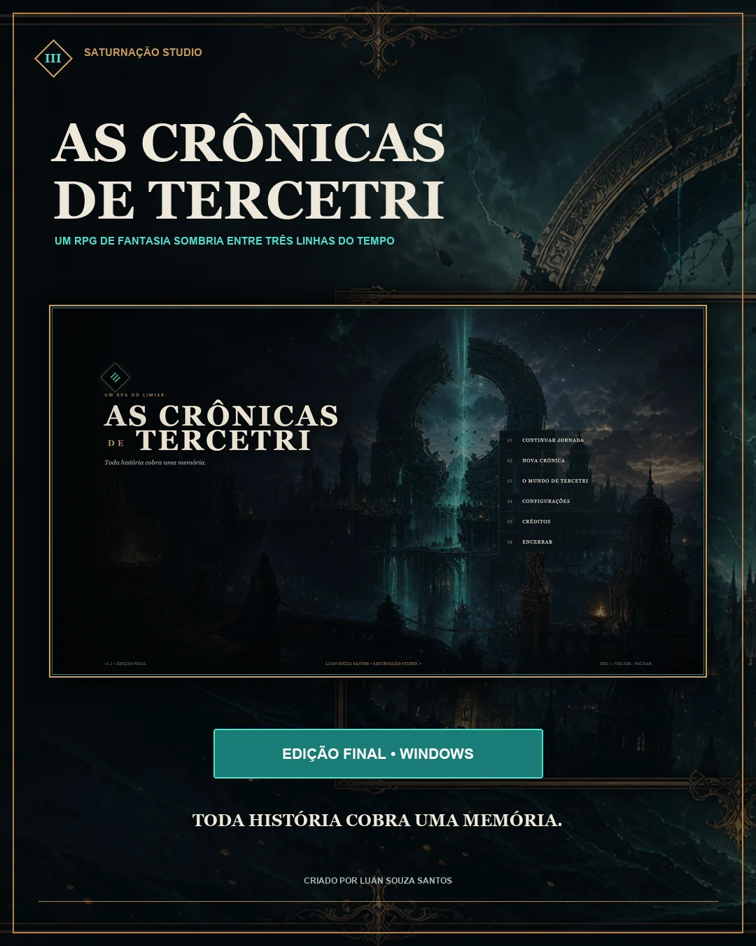 Card de lançamento de Tercetri